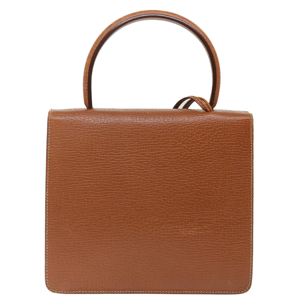 LOEWE Hand Bag Leather Brown Auth 71590 - Picture 2 of 16